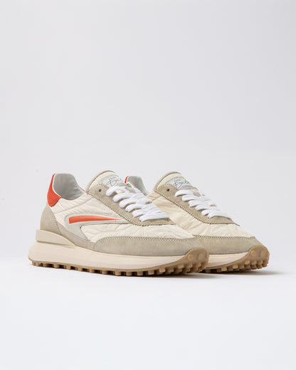 D.A.T.E | Baskets Athleta Nylon - Ivoire et Coral
