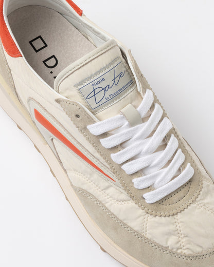 D.A.T.E | Baskets Athleta Nylon - Ivoire et Coral
