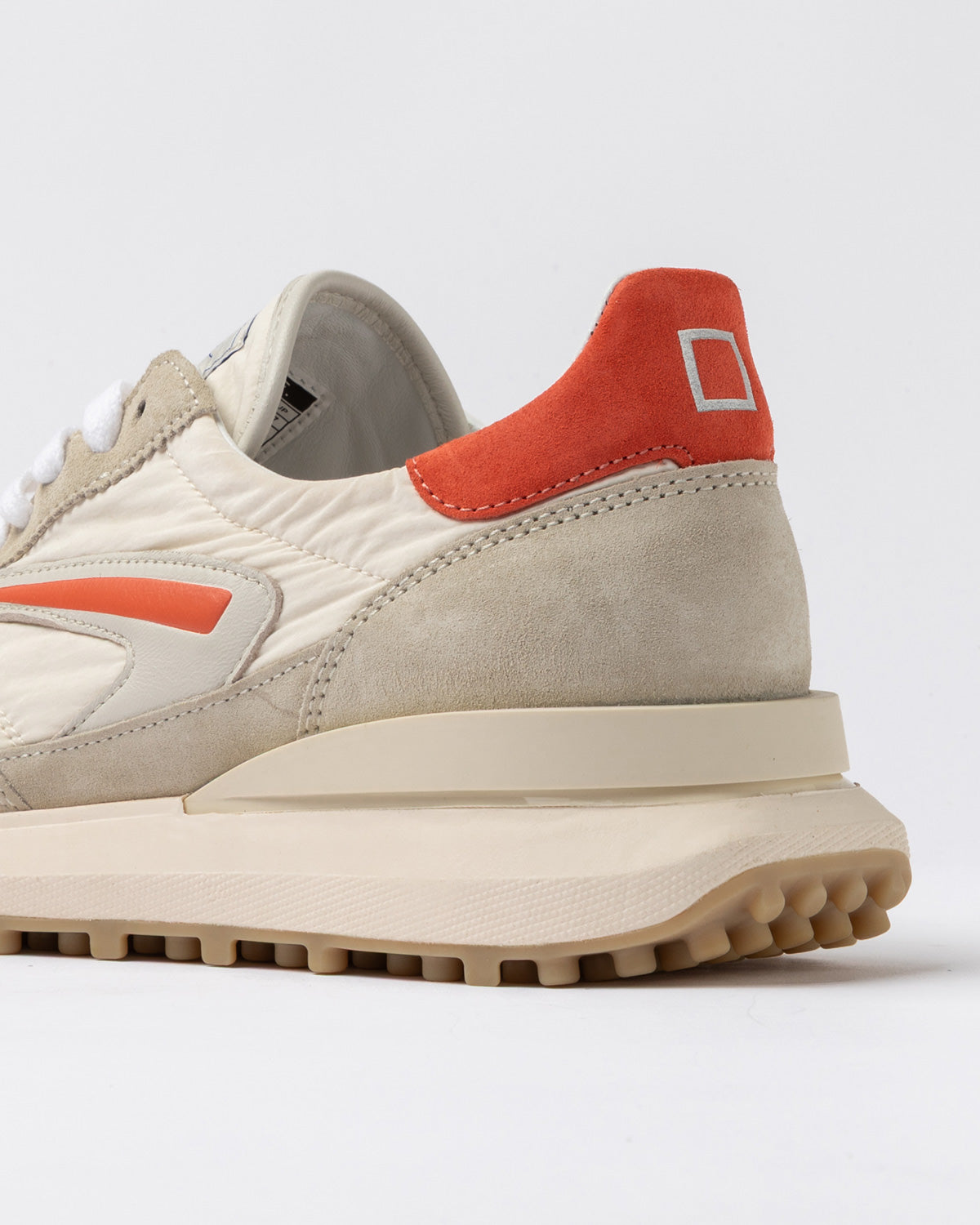 D.A.T.E | Baskets Athleta Nylon - Ivoire et Coral