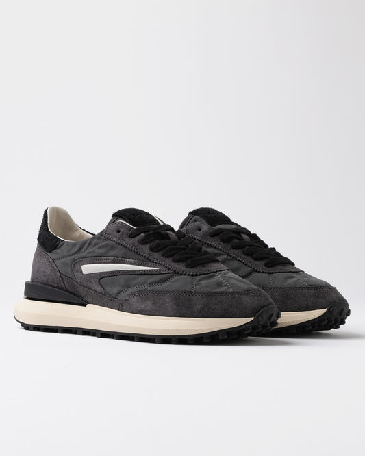 D.A.T.E | Baskets en daim et nylon ''Athleta Touch'' - Gris