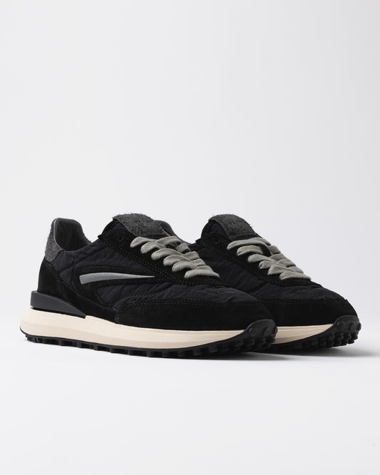 D.A.T.E | Baskets en daim et nylon ''Athleta Touch'' - Noir