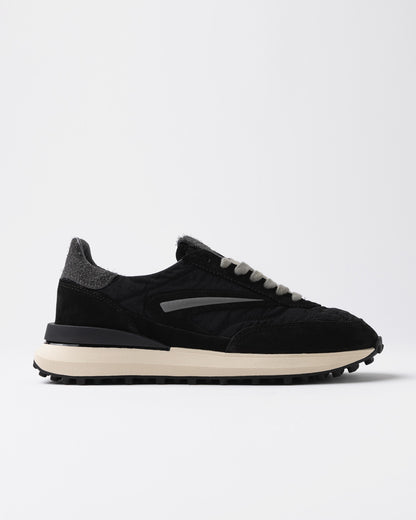 D.A.T.E | Baskets en daim et nylon ''Athleta Touch'' - Noir