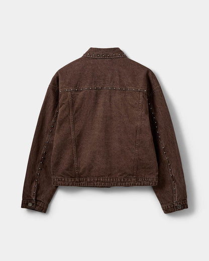 SOFIE SCHNOOR | Veste en jeans "Rivets Audrissw"- Brun