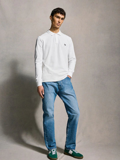 Paul Smith | Polo avec logo Zebra manches longues - Blanc