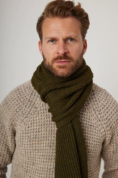 Peregrine | Echarpe en laine "Porter" - Vert