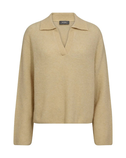 MOS MOSH | Le polo en maille ''Thora Aidy'' - Jaune