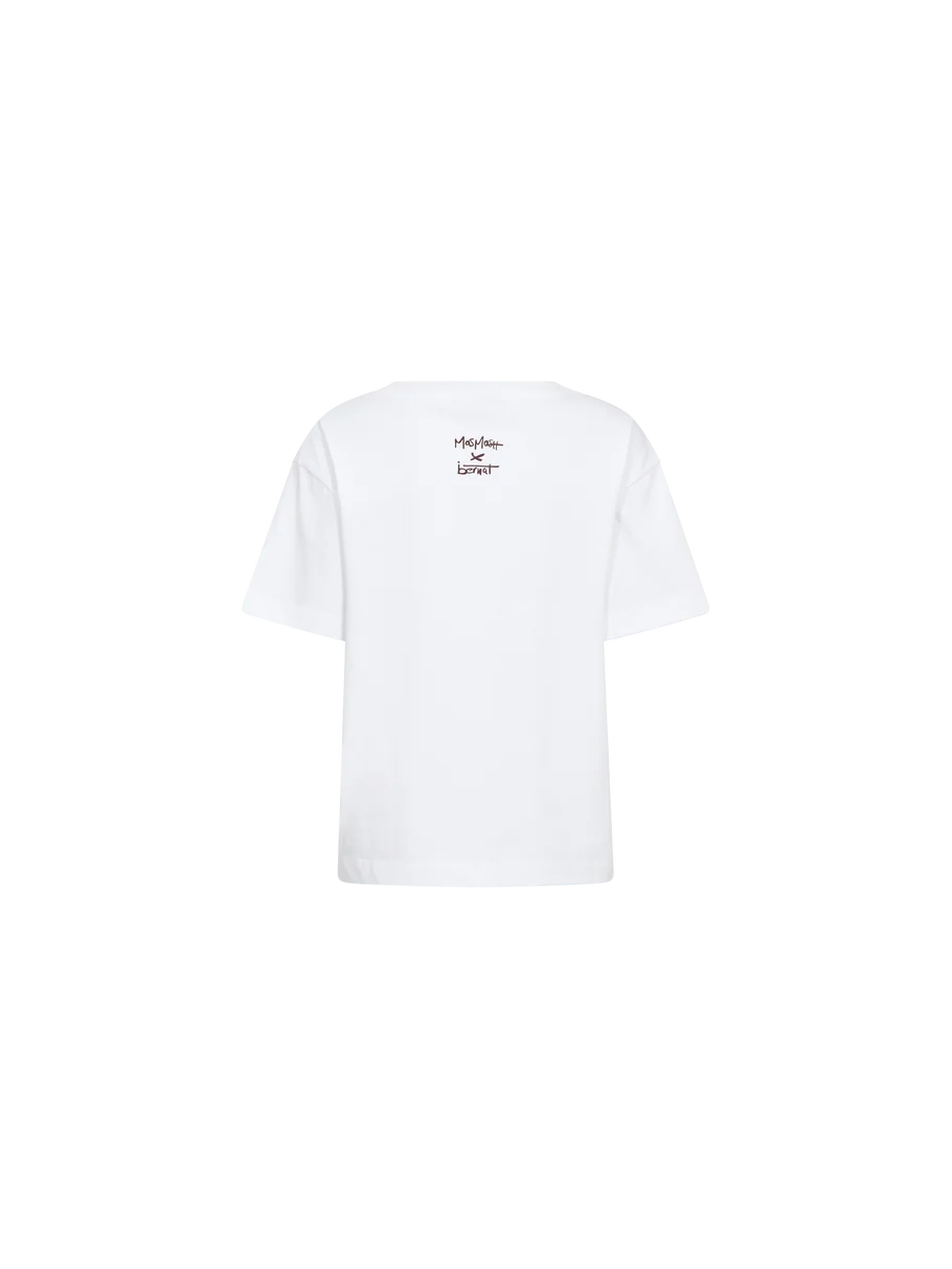 Mos Mosh | T-Shirt à col rond 'Bernat' | Blanc