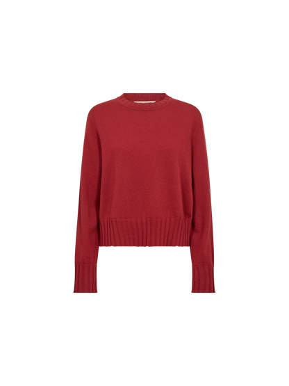 Mos Mosh | Pull en cachemire à col rond 'Moria' | Rouge