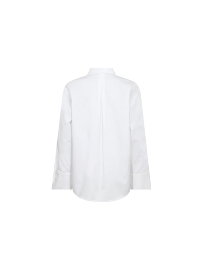 Mos Mosh | Chemise en twill de coton 'Winola' | Blanche