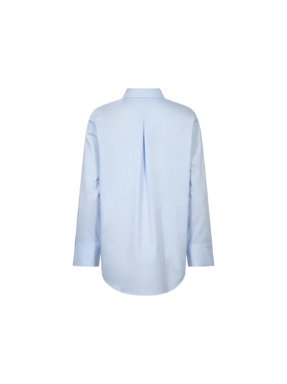 Mos Mosh | Chemise en twill de coton 'Winola' | Bleu Pâle