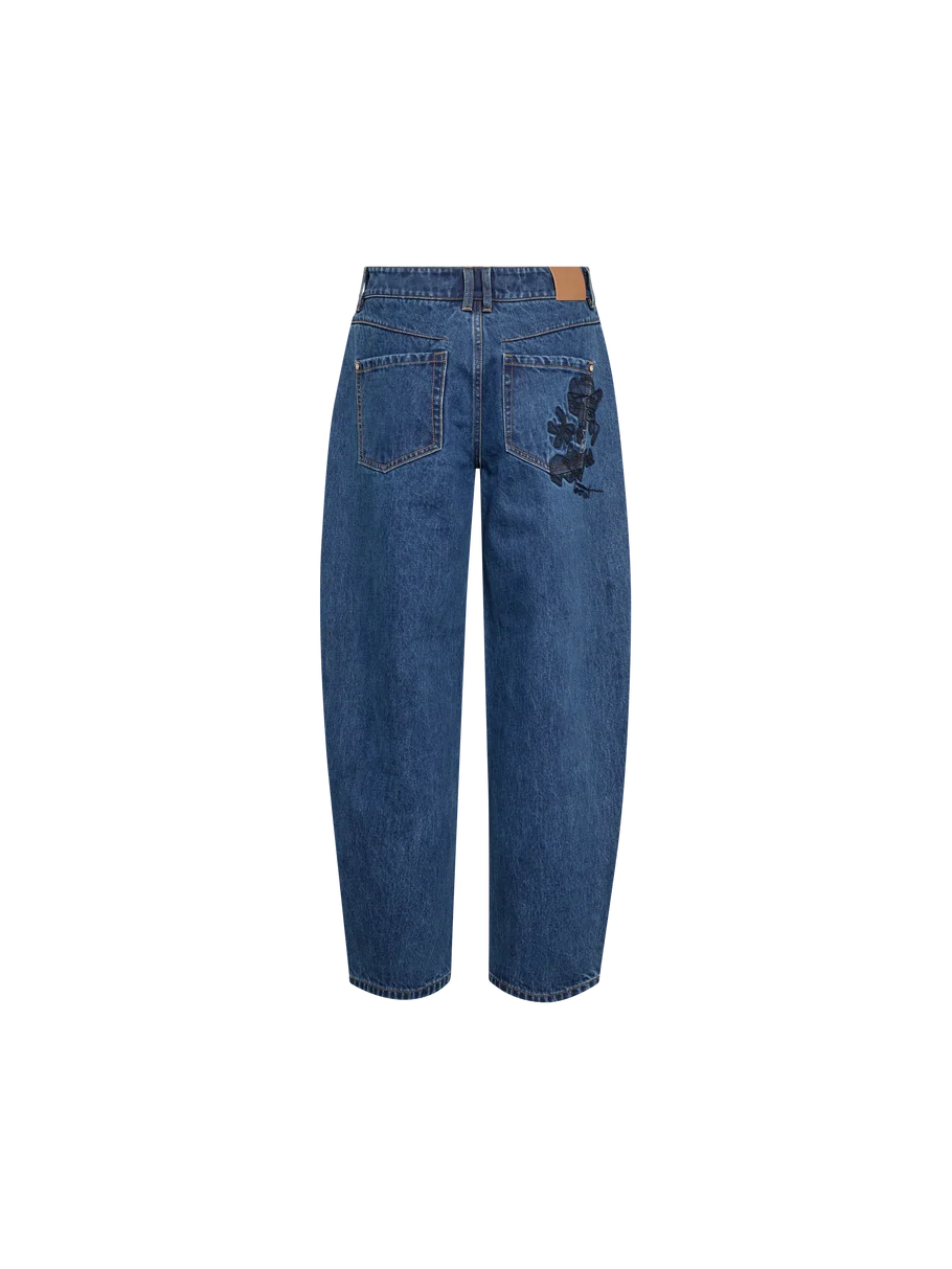 Mos Mosh | Jean à coupe Barrel 'Hellen Bernat' | Bleu