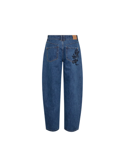 Mos Mosh | Jean à coupe Barrel 'Hellen Bernat' | Bleu