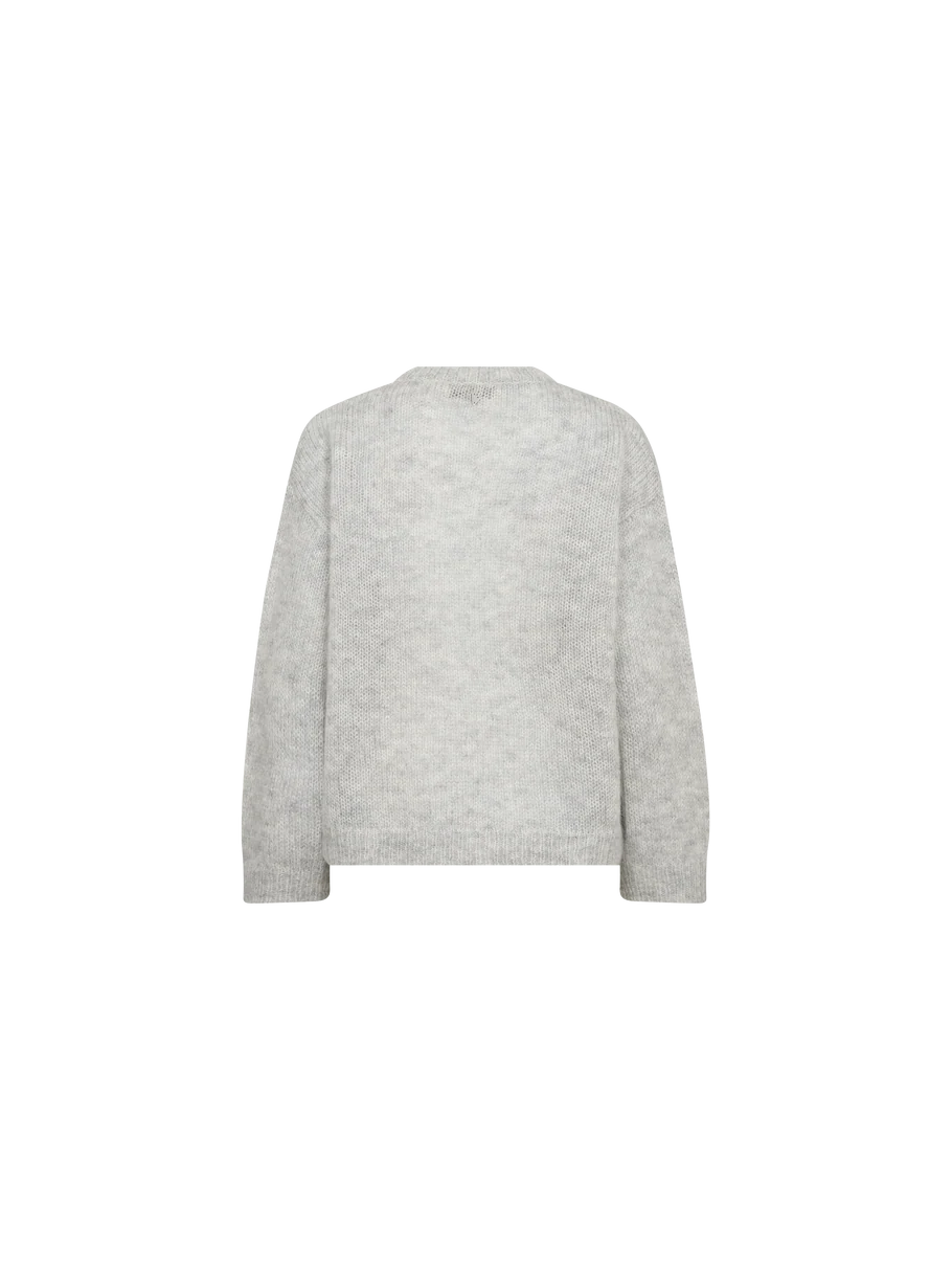 Mos Mosh | Pull en maille 'Aroa Bernat' | Gris Pâle