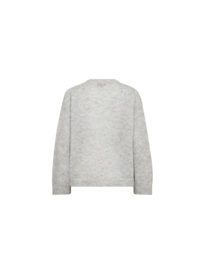 Mos Mosh | Pull en maille 'Aroa Bernat' | Gris Pâle