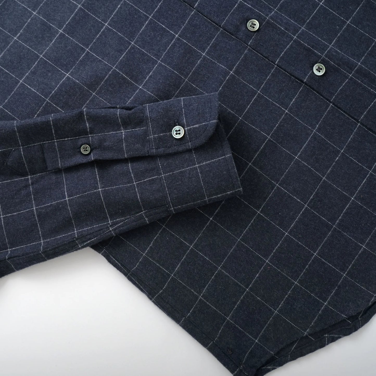 Outclass | Chemise classique en flanelle à carreaux - Bleu Marine
