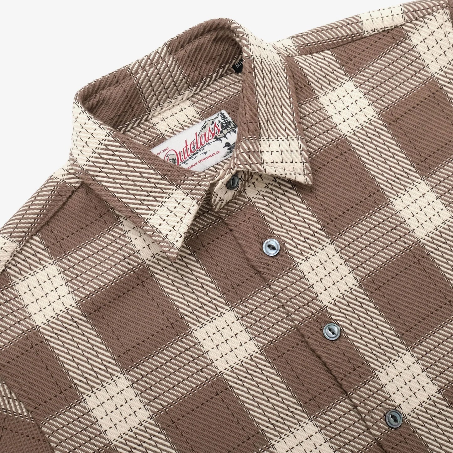 Outclass | Chemise facile à carreaux - Taupe