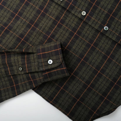 Outclass | Chemise classique en flanelle à carreaux - Hunter