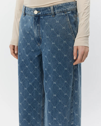 SOFIE SCHNOOR | Jeans large taille basse "AZZI"  - Bleu