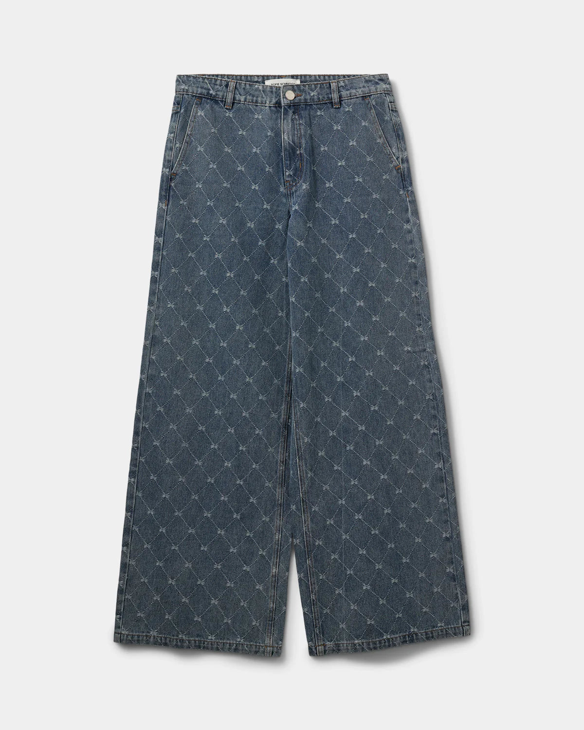 SOFIE SCHNOOR | Jeans large taille basse "AZZI"  - Bleu