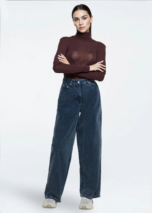 Minimum | Pantalon "Aiyas" - Bleu foncé