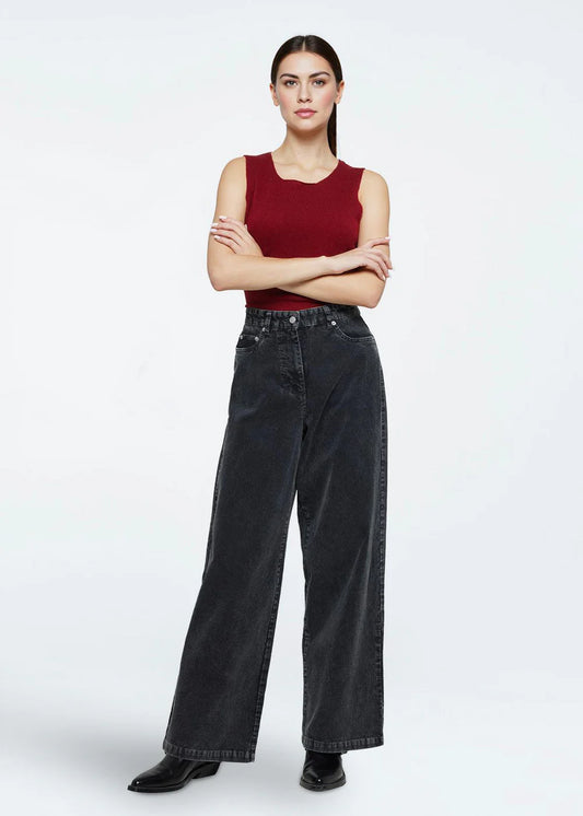 Minimum | Pantalon "Aiyas" - Gris fonce