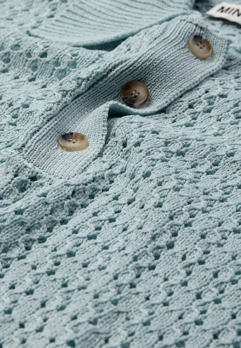 MINIMUM | Polo en maille 'Anabelle' | Bleu