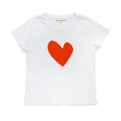 KERRI ROSENTHAL | Tee-shirt " Suke Imperfect Heart" - Rouge