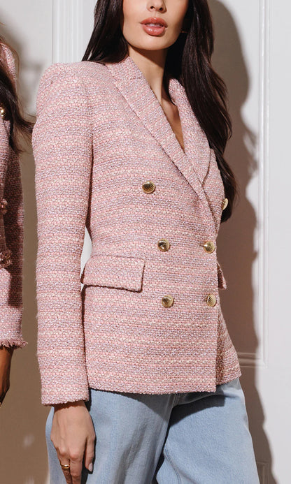 Generation Love | Le veston en tweed ''Arielle'' - Rose