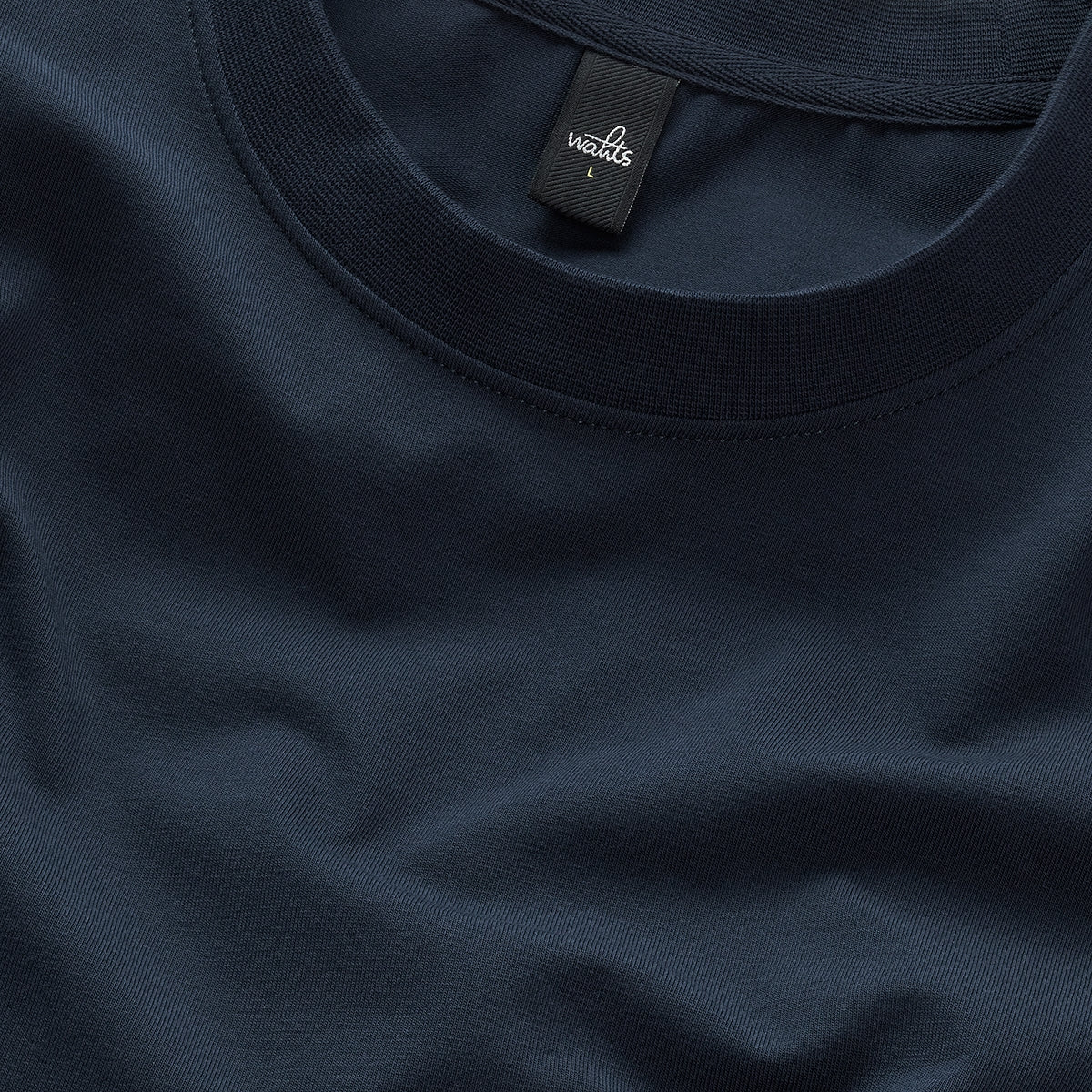 WAHTS | T-shirt en jersey " Berkley" - Marine foncé