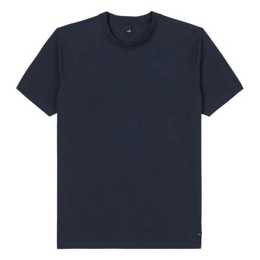 WAHTS | T-shirt en jersey " Berkley" - Marine foncé
