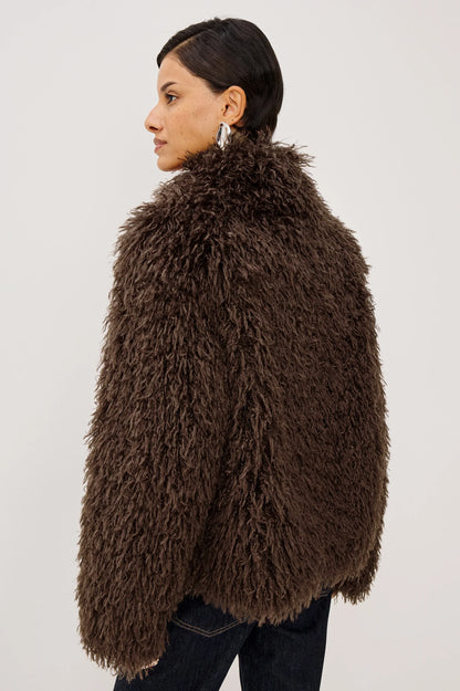 Rails | Veste en fausse fourrure ''Blisse'' - Espresso