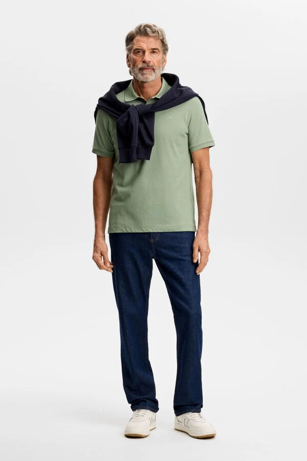 J.Lindeberg | Le polo ''Verse'' en coton piqué interlock - Vert Hedge