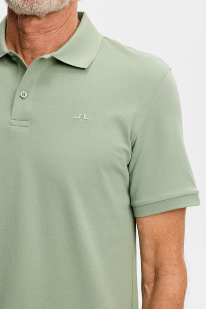 J.Lindeberg | Le polo ''Verse'' en coton piqué interlock - Vert Hedge