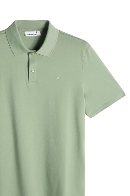 J.Lindeberg | Le polo ''Verse'' en coton piqué interlock - Vert Hedge