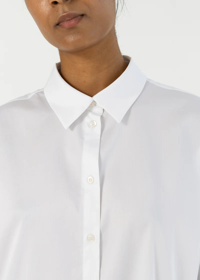 Coster Copenhagen | Chemise classique ample- Blanche