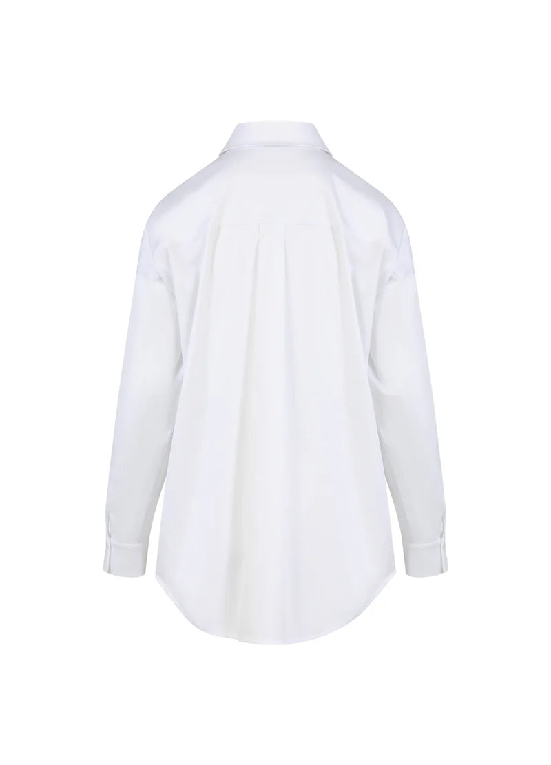 Coster Copenhagen | Chemise classique ample- Blanche