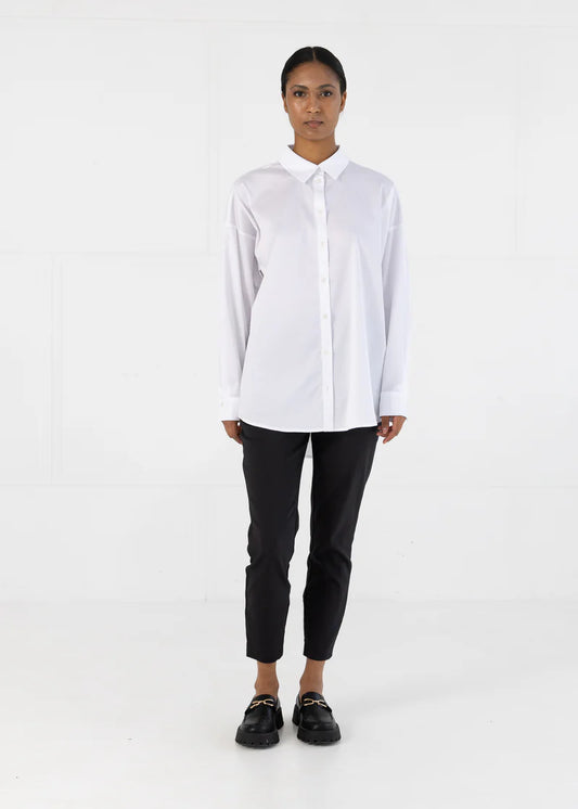 Coster Copenhagen | Chemise classique ample- Blanche