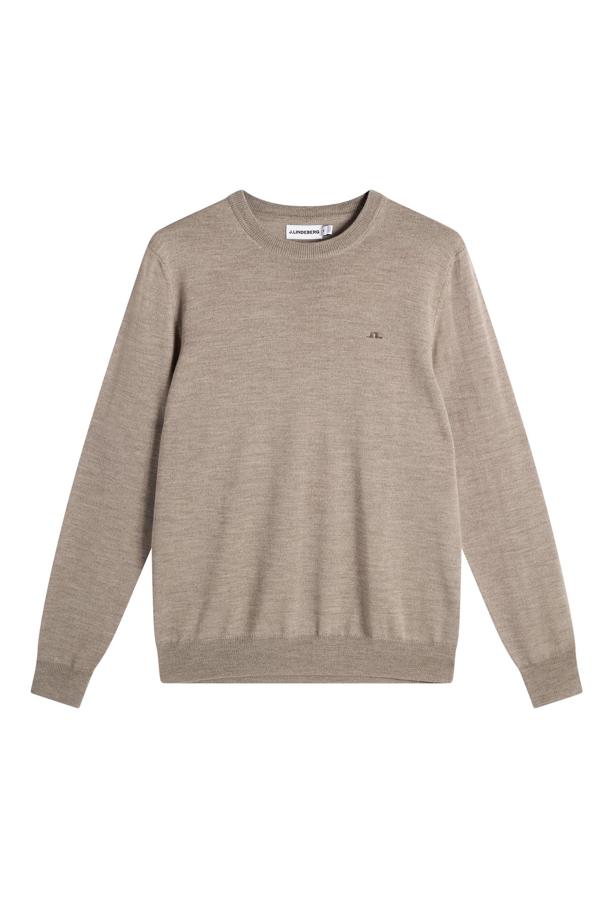 J.Lindeberg | Pull à col rond "Keane" en laine mérinos- Brindle