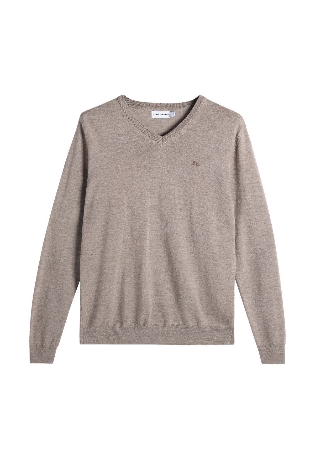 J.Lindeberg |  Pull à col en V en maille fine - Brindle