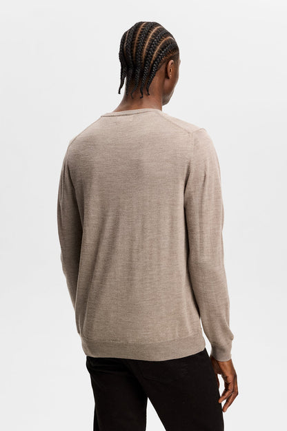 J.Lindeberg |  Pull à col en V en maille fine - Brindle