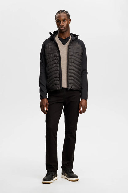 J.Lindeberg |  Pull à col en V en maille fine - Brindle