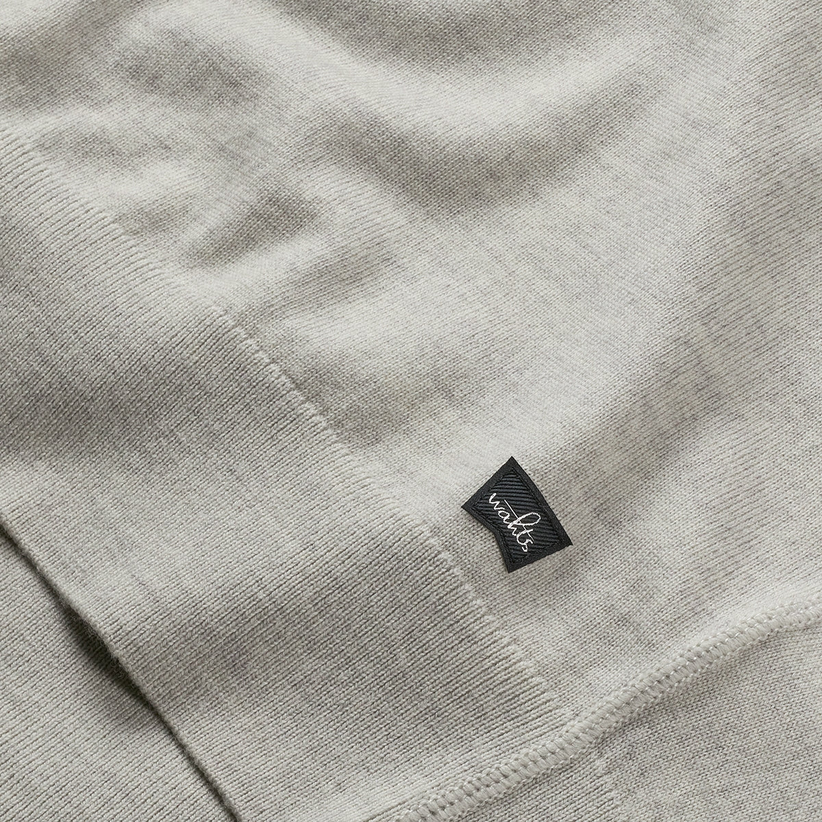 WAHTS | Pull à col montant en laine mérinos extra-fine ''BRUNT'' - Blanc hivernal