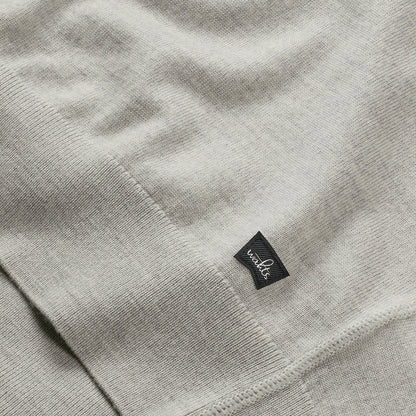 WAHTS | Pull à col montant en laine mérinos extra-fine ''BRUNT'' - Blanc hivernal