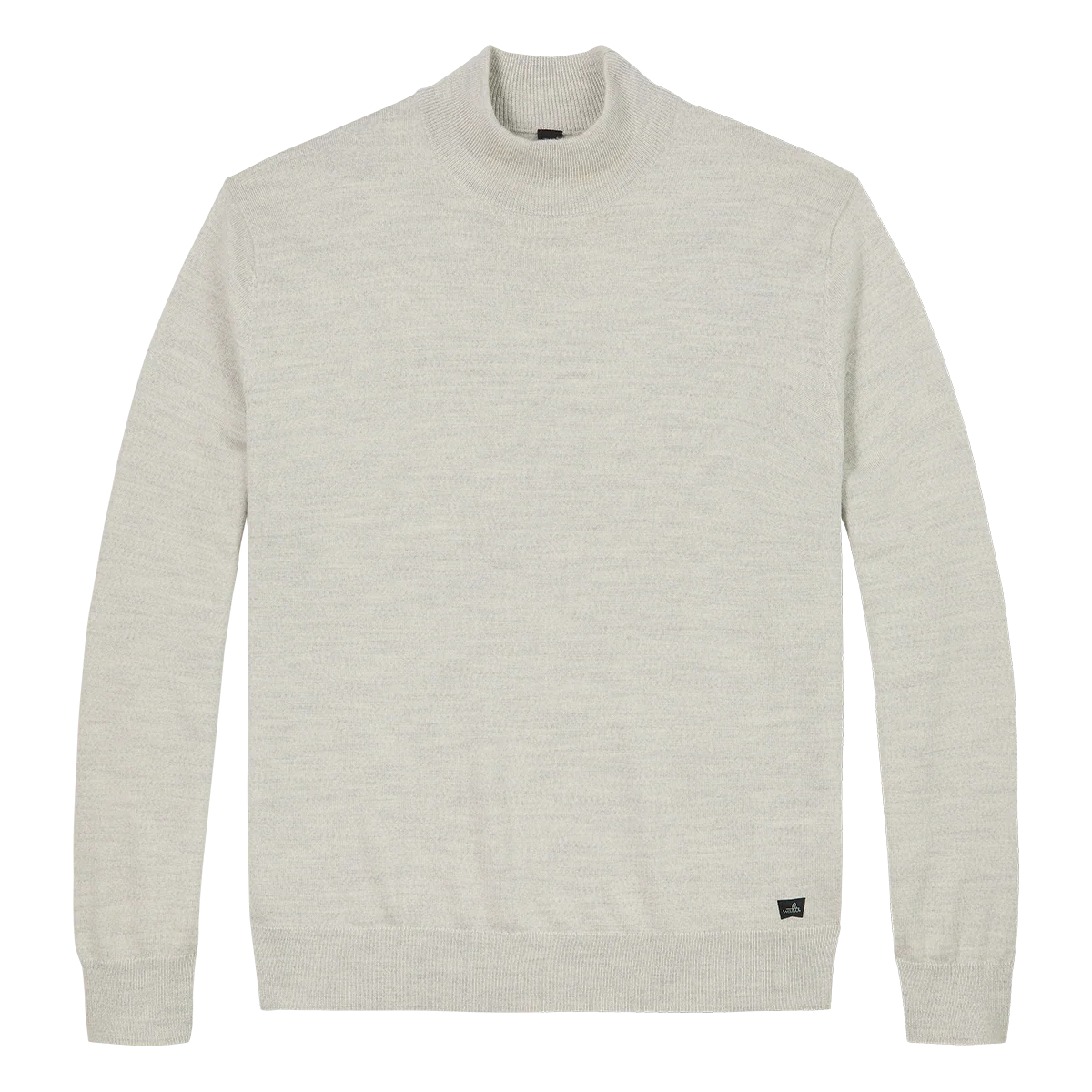 WAHTS | Pull à col montant en laine mérinos extra-fine ''BRUNT'' - Blanc hivernal