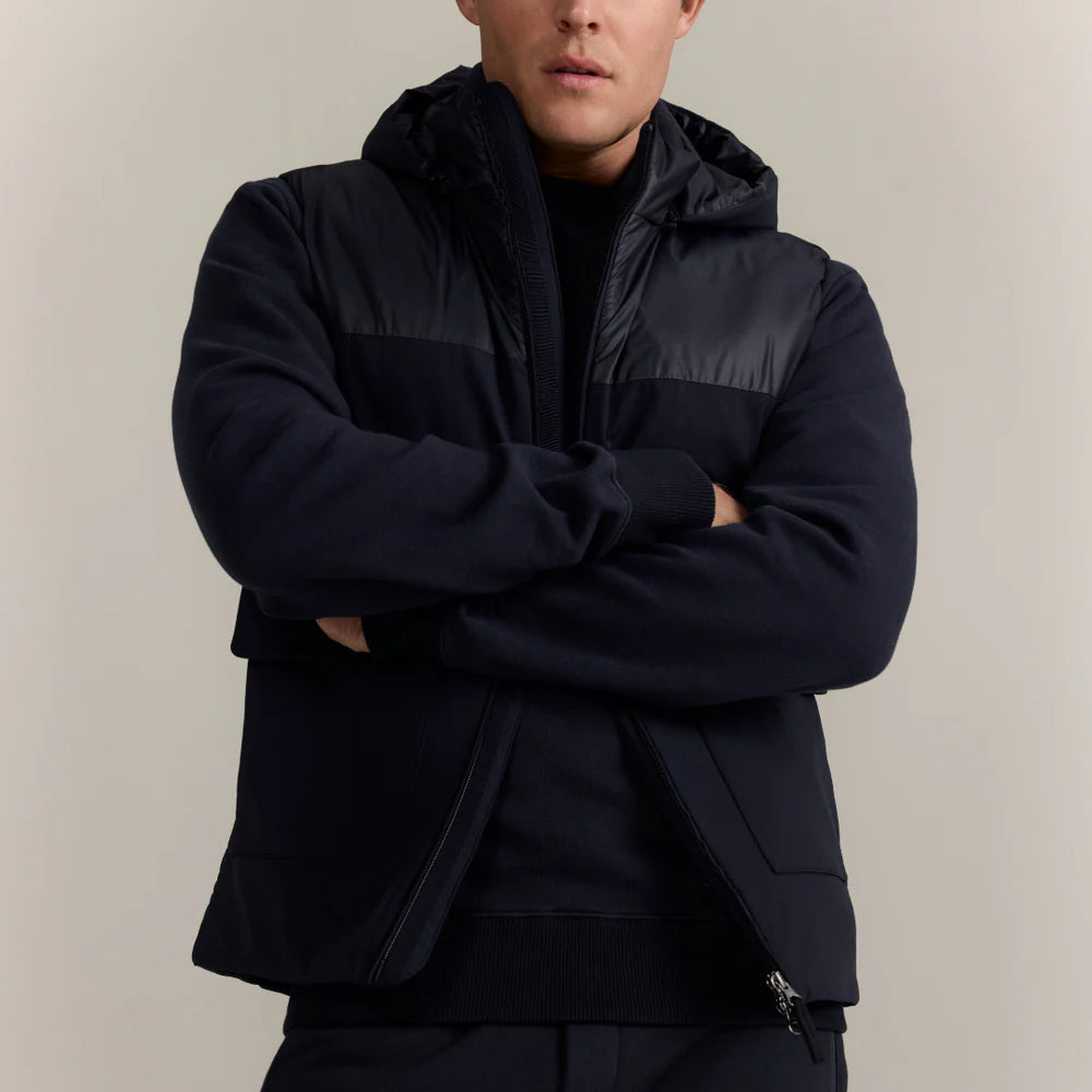 WAHTS |  Veste sans manches Burrows avec capuche amovible - Bleu marine