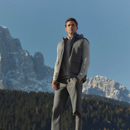 WAHTS |  Veste sans manches Burrows avec capuche amovible - Gris