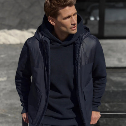 WAHTS |  Veste sans manches Burrows avec capuche amovible - Bleu marine