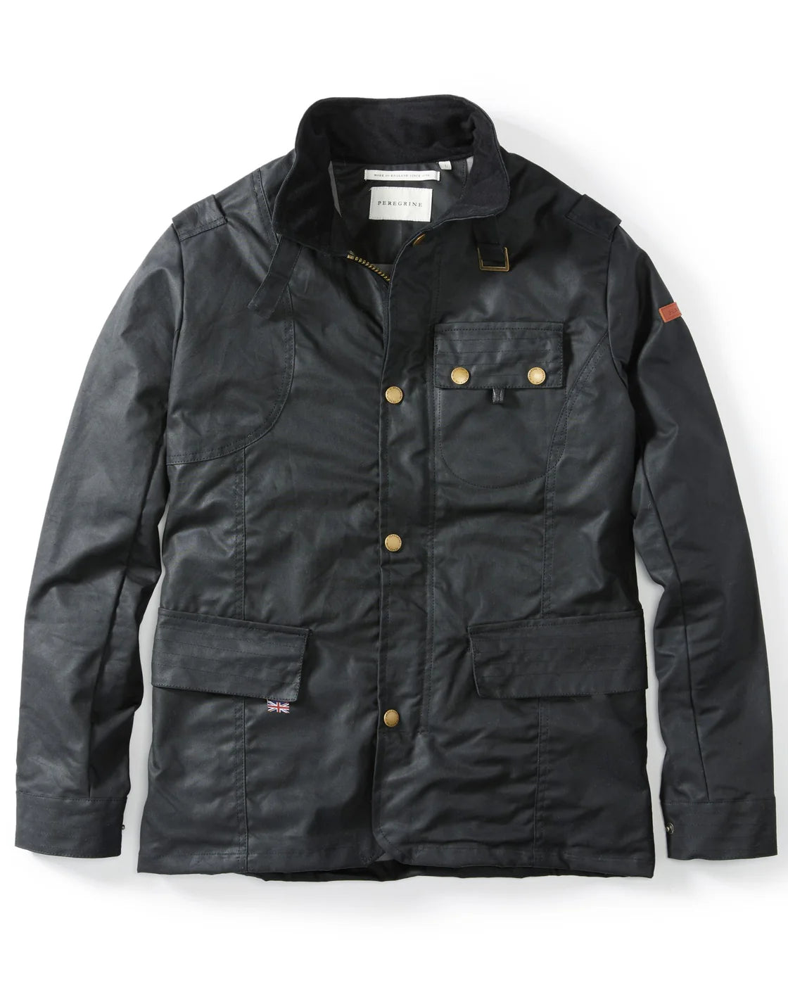 Peregrine | La veste en coton ciré ''Bexley'' - Noir