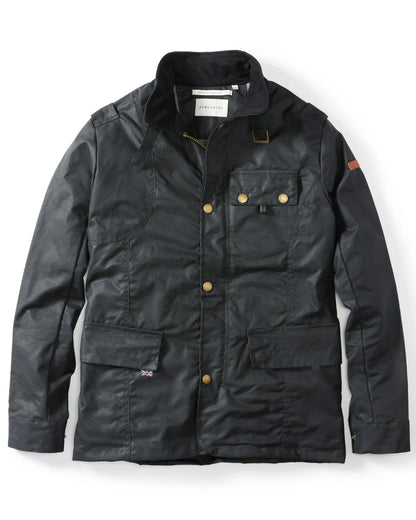 Peregrine | La veste en coton ciré ''Bexley'' - Noir