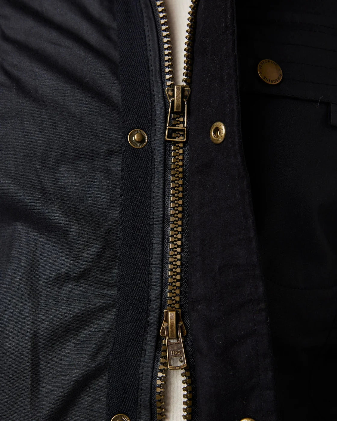 Peregrine | La veste en coton ciré ''Bexley'' - Noir